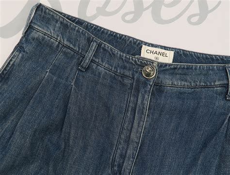 chanel womens jeans|chanel denim jeans.